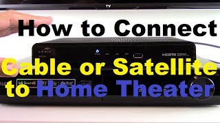 How to Connect set top box Audio to Home Theater System [upl. by Thursby]