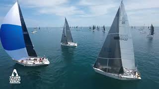 100th Bayview Mackinac Race Course Starting line July 20 2024 Port Huron Michigan [upl. by Aettam]