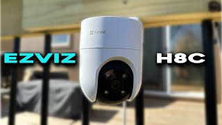 EZVIZ H8C Outdoor PanTilt Security Camera Review [upl. by Oinesra]