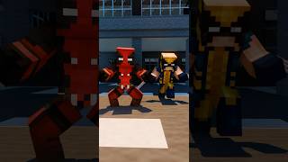 Deadpool and Wolverine Vs Deadpool Corp minecraft hero [upl. by Fast]