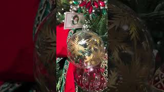 Raz 4quot Gold Etched Snowflake Glass Ball Christmas Ornament 4424684 [upl. by Eseerahs]