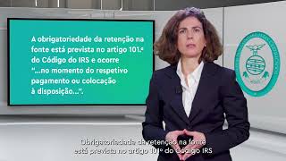 «Sabia que»  Ato isolado dispensa de retenção na fonte de IRS [upl. by Eblehs]