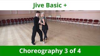 Jive Advanced Basic Choreography 3 of 4  Chicken Walks amp Sugar Push [upl. by Whitten]