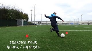 Exercice technique pour les ailiers  latéraux au foot [upl. by Nnelg]