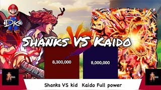 Shanks VS Kaido Power levels  DK [upl. by Etak]