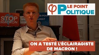 LE POINT POLITIQUE  on a testé l’éclairagiste de Macron   Adrien Quatennens [upl. by Simdars]