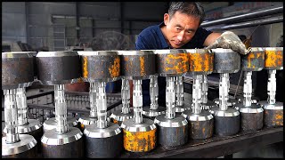 Mass Dumbbells Production Process Amazing Dumbbell Factory [upl. by Nafets]