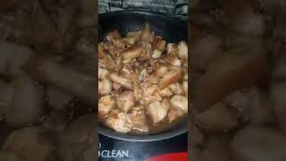 Adobong tabâ ng Baboy Pork adobo pinoyfood porkadoborecipe [upl. by Ahsinar]