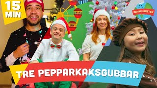 Tre pepparkaksgubbar  Jullåtar med Minikompisarna Yankho och Kompisbandet [upl. by Annuhsal969]