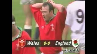 1993 Ieuan Evans try vs England Cardiff Arms Park 6 February [upl. by Nauqit]