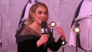 Adeles itv interview  BRITs Red Carpet [upl. by Egbert]