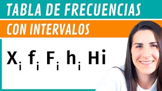 TABLA DE FRECUENCIAS con INTERVALOS 📝 Estadística [upl. by Shandee]