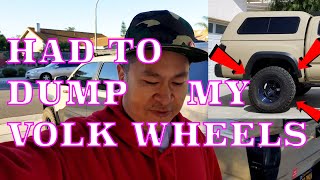 Sad day today for the Toyota Tacoma  Had to Dump my MAG BLUE Volk TE37X wheelsmy vlog [upl. by Eilegna222]