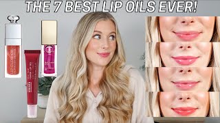 The Best Lip Oils Ive Ever Tried Dior Lip Oil Clarins Lip Oil Merit Beauty Lip Oil amp More [upl. by Jobie]