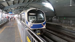 Full Train Journey Bangkok Airport Rail Link from Suvarnabhumi Airport to Phaya Thai [upl. by Staffan833]