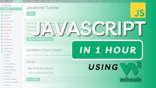 JavaScript in 1 Hour using W3Schools Website  W3Schools JavaScript Tutorial [upl. by Swope]