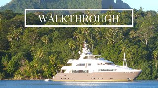 MY KOMOKWA  4115m135 Horizon Premier 135 Yacht for Sale  360 views top deck Yacht Walkthrough [upl. by Debo]