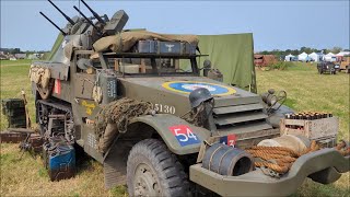 M16 Multiple Motor Gun Carriage Piccadilly Lily close up at the White Horse Military Show 2024 [upl. by Hiram]