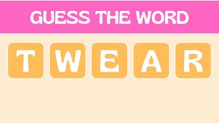 🔍✏️ Scramble to Solve Can You Guess the Word from These Jumbled Letters  Word Challenge 🧠 [upl. by Gilli509]