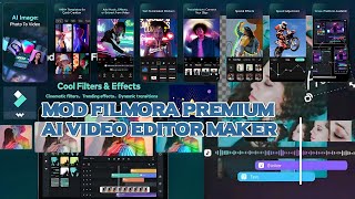 FILMORA PREMIUM APK VIDEO EDITOR MAKER PROFESIONAL  EDITOR VIDEO PRO TERBAIK [upl. by Anhaj]