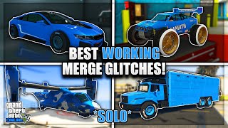 SOLO GTA 5 BEST WORKING CAR MERGE GLITCHES AFTER PATCH 169 F1BENNYS MERGE GLITCH GTA ONLINE [upl. by Assener93]