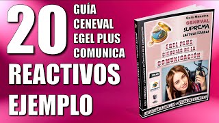 CENEVAL EGEL PLUS CIENCIAS DE LA COMUNICACIÓN  20 REACTIVOS SIMULADOR EJEMPLO  GUÍA PARA EXAMEN [upl. by Aseram630]