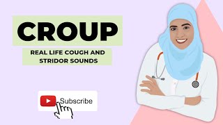 CHILDRENS DOCTOR EXPLAINS CROUP REAL LIFE EXAMPLES of COUGH AND STRIDOR [upl. by Aissatsan]