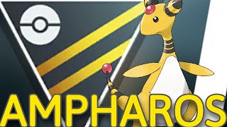 AMPHAROS leads a DOUBLE ELECTRIC ULTRA LEAGUE TEAM  Pokemon GO Battle League [upl. by Christyna]