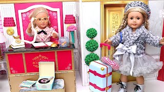 Doll travel routine for vacation Play Dolls [upl. by Sabella]