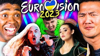 Adults React To Eurovision 2023 Top 10  React [upl. by Arimahs]