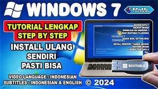 CARA INSTALL WINDOWS 7 Lengkap 2024  Backup Data Backup Driver Download Win 7 Install Win 7 [upl. by Sanferd]