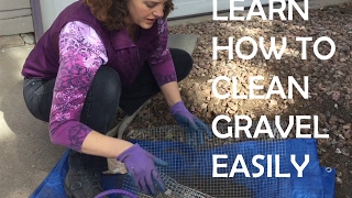 How to Clean Dirt Leaves and Pine Needles Out of Decorative Gravel and Landscape Rocks [upl. by Suilmann]