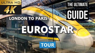 4K Eurostar London to Paris Tour 2023  The Fastest and Most Scenic Way to Travel [upl. by Sherlocke363]