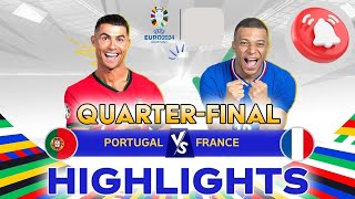 Portugal vs France Euro 2024 Match Highlights [upl. by Gershon]