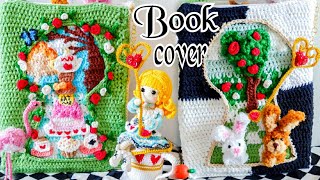 How to crochet Wonderland Book Cover  Free PatternUS [upl. by Akcimat]