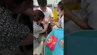 Baby Getting Vaccine Shots and Crying  Cute Baby Crying Video shorts babyvaccine cutebabycrying [upl. by Eimerej]