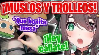 Meica muestra sus muslos y el chat comienza a trollearla【Meica】 [upl. by Adriena]