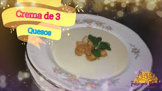 CREMA DE 3 QUESOS  SORTEO  FABRICANDO DELICIAS [upl. by Leola]