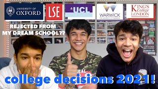 watch me cry 😭 UK College Decision Reactions 2021 Oxford UCL Kings LSE amp Warwick [upl. by Griswold149]