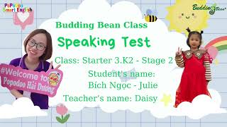 Budding bean Starter 3k2 Mini Test Phạm Bích Ngọc [upl. by Oninotna]