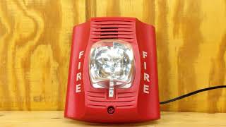 SpectrAlert Advance Fire Alarm Horn Strobe Continuous [upl. by Fahland500]