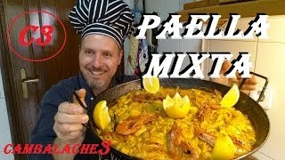 PAELLA MIXTA CARNE amp MARISCO FACIL Y SENCILLA [upl. by Airolg511]