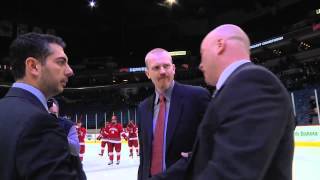 Denver Pioneers celebrate after winning the NCHC Frozen Faceoff [upl. by Lyrrad]