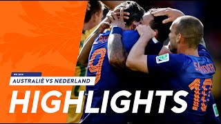 Highlights AustraliëNederland 23 WK 2014 [upl. by Zetnod]