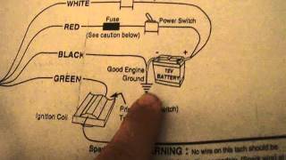 Autometer Jr 6650  Briggs Engine Tachometer  Wiring Instructions Auto Meter [upl. by Acihsay366]