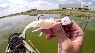 Chatterbait Fishing Roadside Pike [upl. by Sirret944]