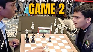 A Beautiful Final Move  R Praggnanandhaa vs Nihal Sarin  Game 2 [upl. by Lehsar]