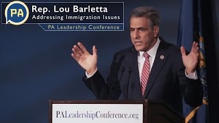 US Rep Lou Barletta addressing immigration issues [upl. by Arlo]