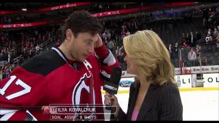 Ilya Kovalchuk Goal  Interview 322011 [upl. by Rovaert]