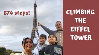 Taking the stairs to the Eiffel tower all 674 steps [upl. by Dottie20]